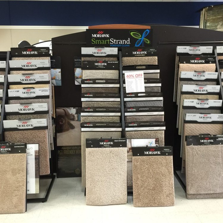 Mohawk displays in a local showroom