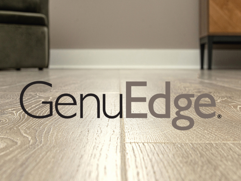 Closeup look at GenuEdge flooring technology